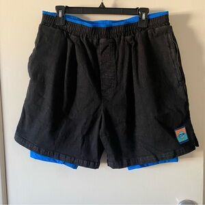 Driveway Paradise Sport Jort Black Denim Shorts, L